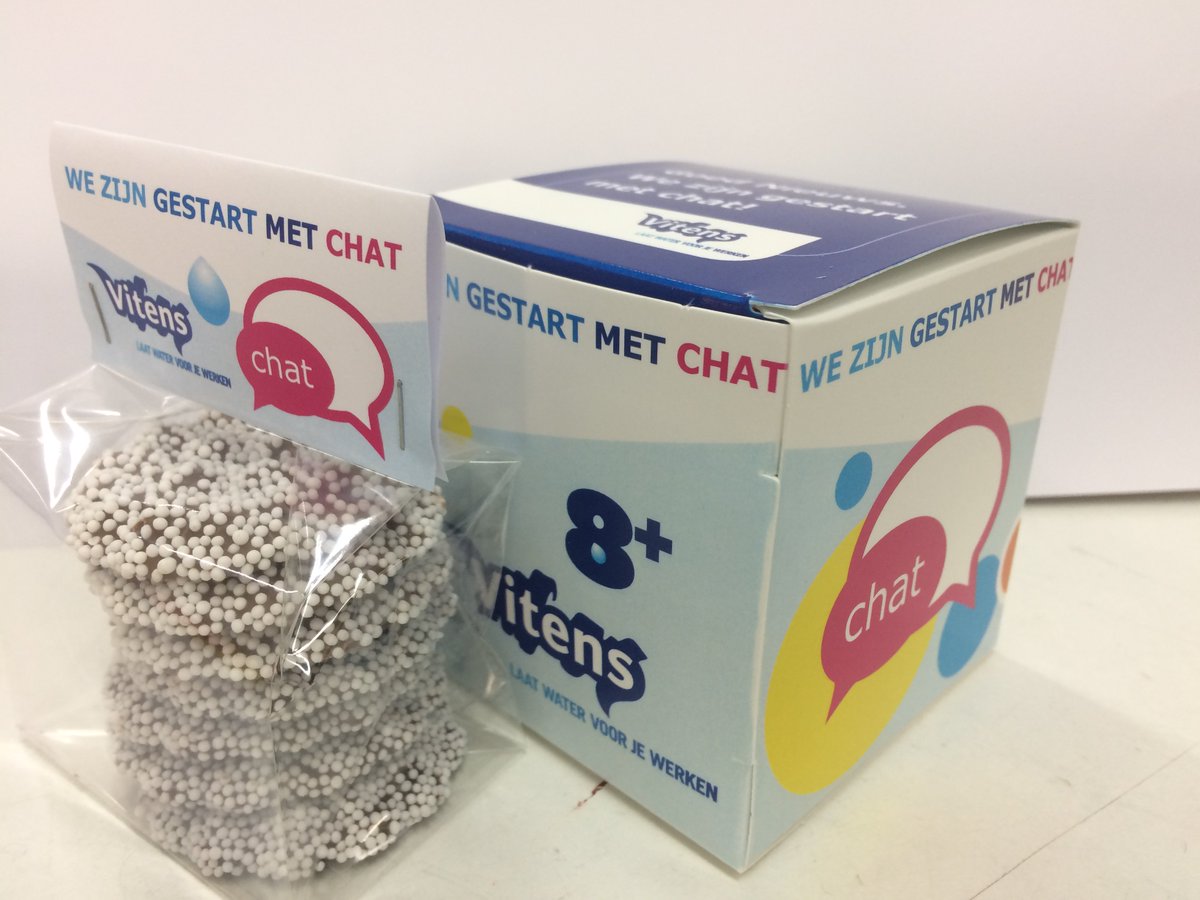 Medewerkers van Vitens worden op een originele wijzen bericht dat ze met chatten zijn begonnen. Leuker kan je een mededeling niet maken.