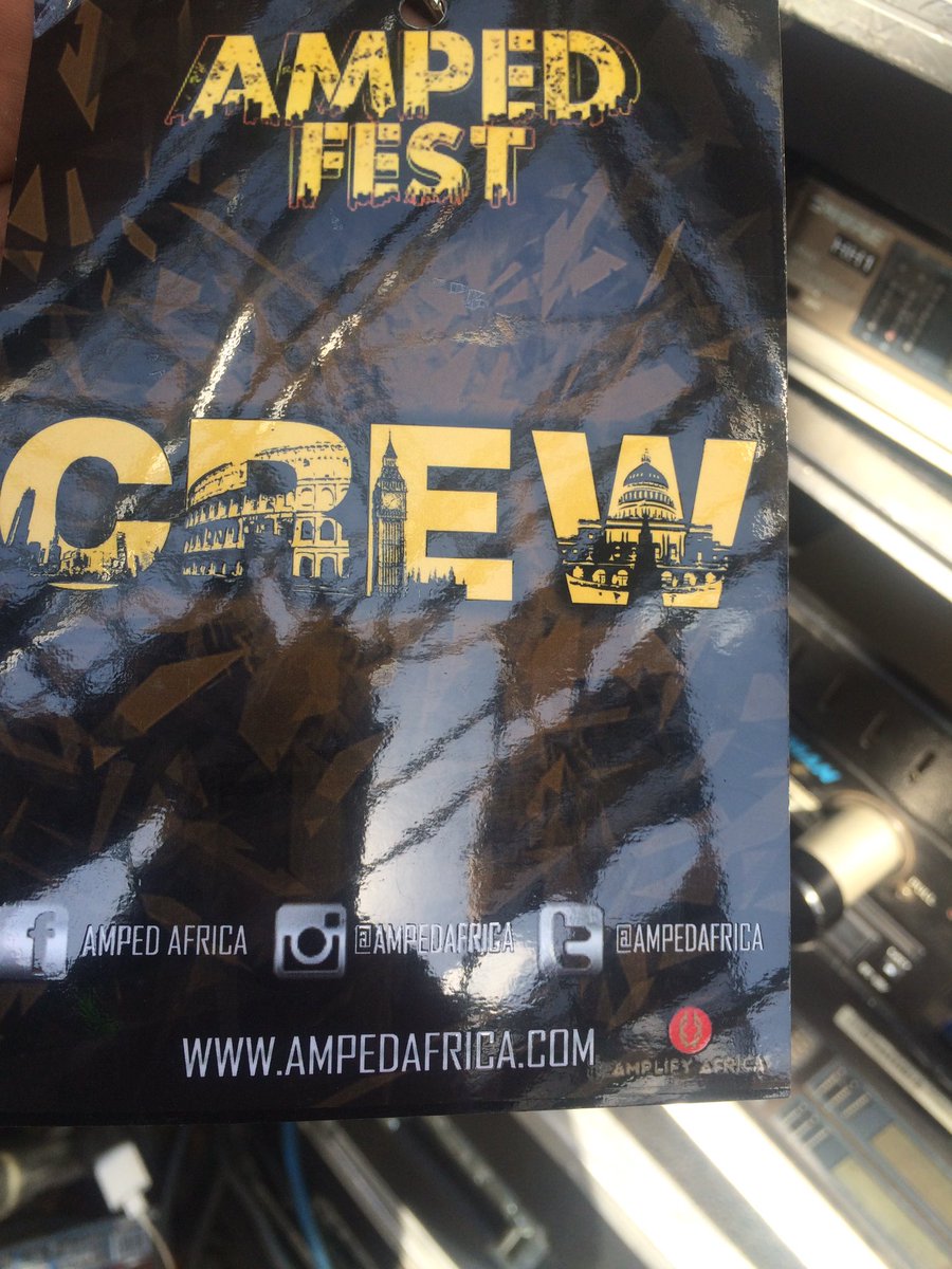 Done with Omarion sound check let the show begin #AmpFest #DStvLive