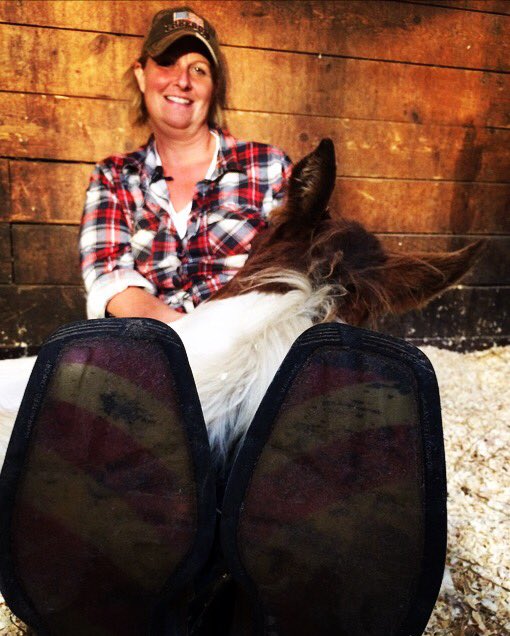 CharlieCooperTV's tweet photo. Lois Fritz is a vet who faced #PTSD & started #NewFreedomFarm to help others in her shoes. https://t.co/Ul6GRdonPj
