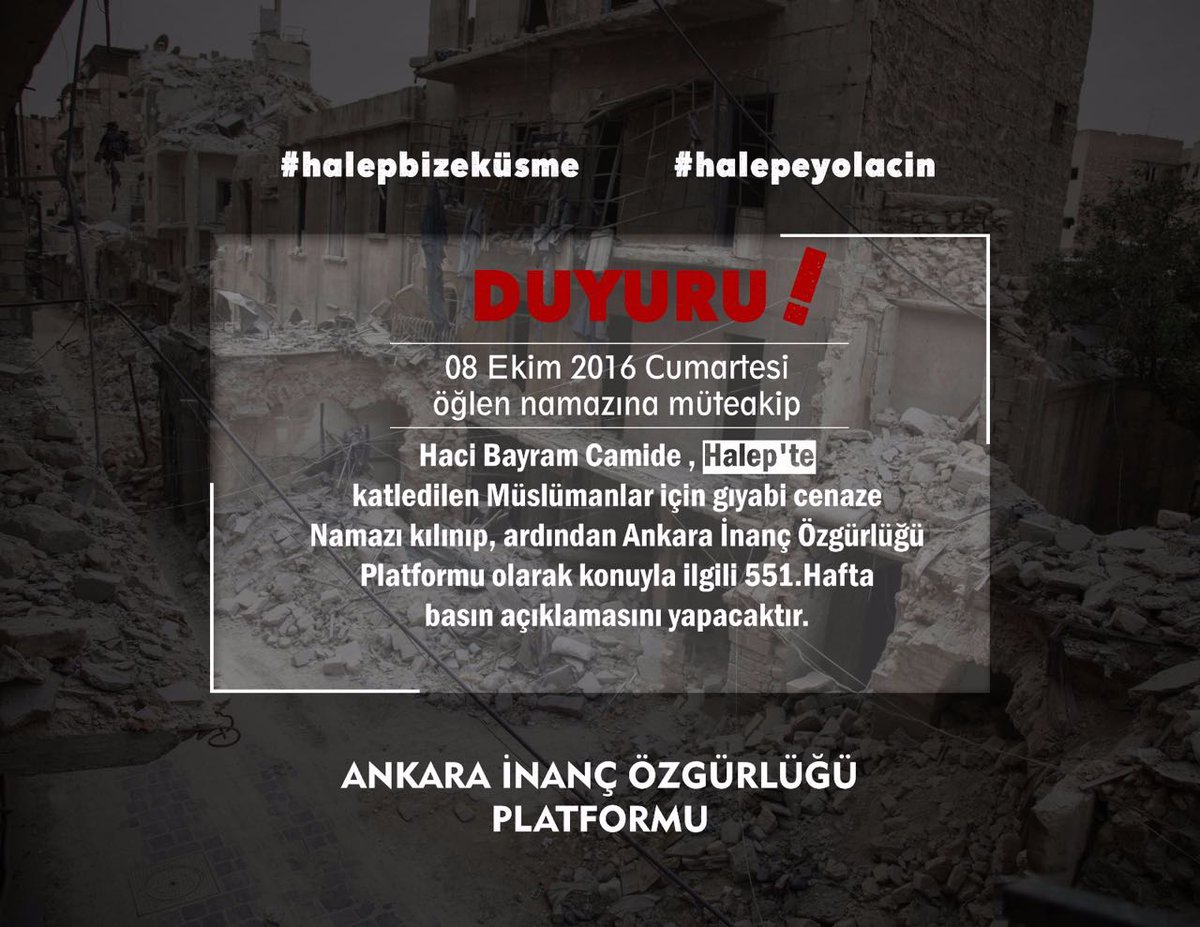 insanhakder's tweet photo. Biz sadece gıyabi cenaze namazlarınızı kılıyoruz sakın #halepbizeküsme.Bir an önce hemen şimdi #Halepeyolaçın haykırmak için bekliyoruz... https://t.co/U8bsrkmerU