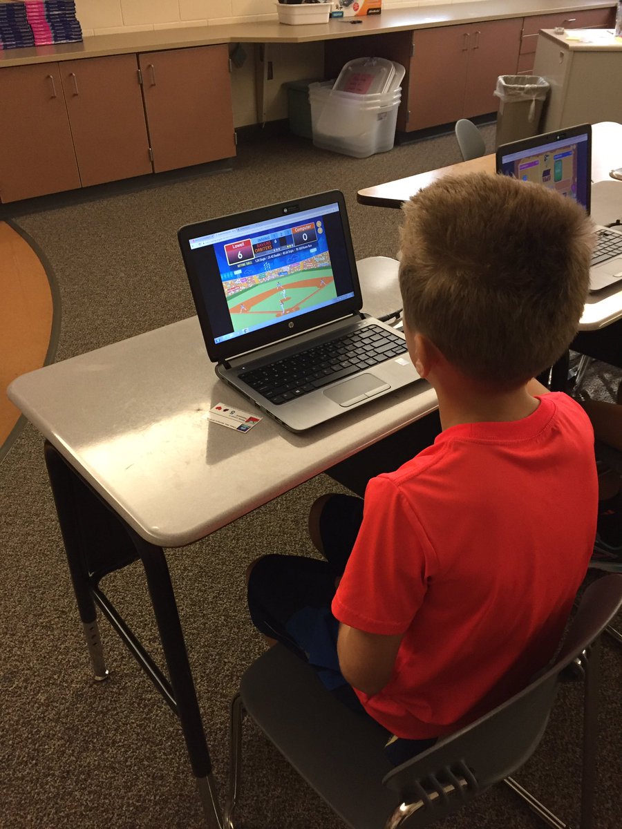 mcintyre3cwe's tweet photo. Our math class is piloting the new EDM program. We had to check out the new games. @CWEOFFICE @CWEtvCrew @McGrawHillK12 https://t.co/CCnhpmYxND