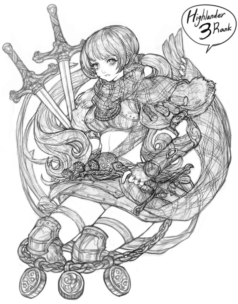 8888MAGGI8888's tweet image. 간만에 트오세 셀프 덕질입니다+_+)/
3랭크 직업군들 연필 스케치예요~~