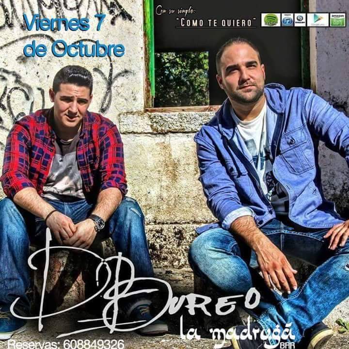DBureoClubDFans's tweet photo. Family!Esta noche nos vemos en @LaMadrugaSL para empezar el finde como se merece!Vente D'BUREO @grupodbureo @Javi_dbureo @Manu_DBureo https://t.co/vomSqUraF7