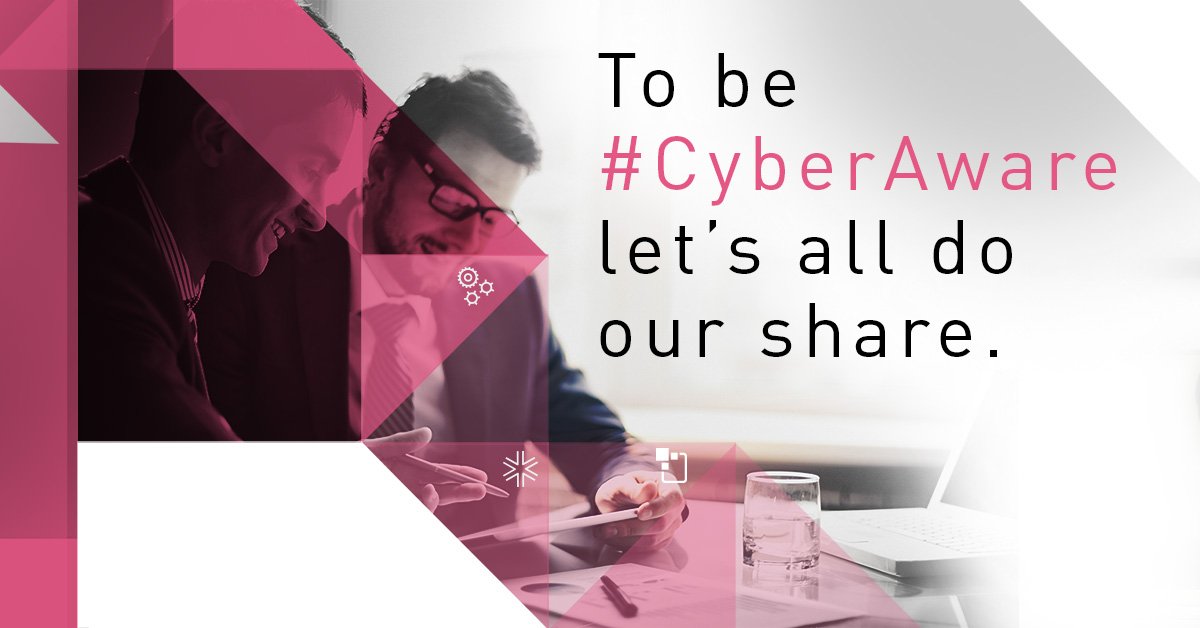 CheckPointSW's tweet photo. We are #CyberAware Champions and want to encourage everyone to join us in raising awareness! Stay #CyberSafe out there! @StaySafeOnline https://t.co/K10qtZ8lpf