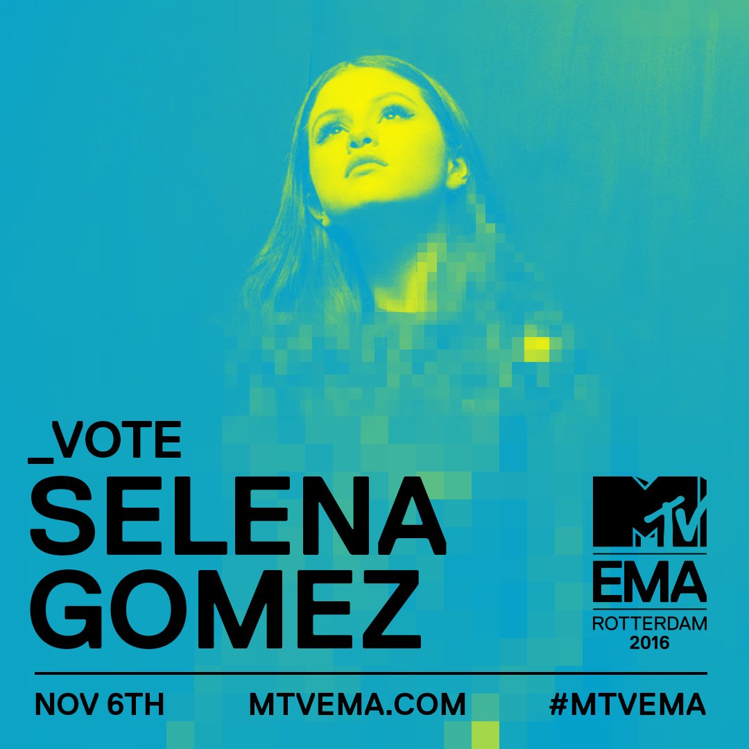 Our queen is nominated for Best Pop at the #MTVEMA’s this year! RT if you voted today!! smarturl.it/BestPopSelena