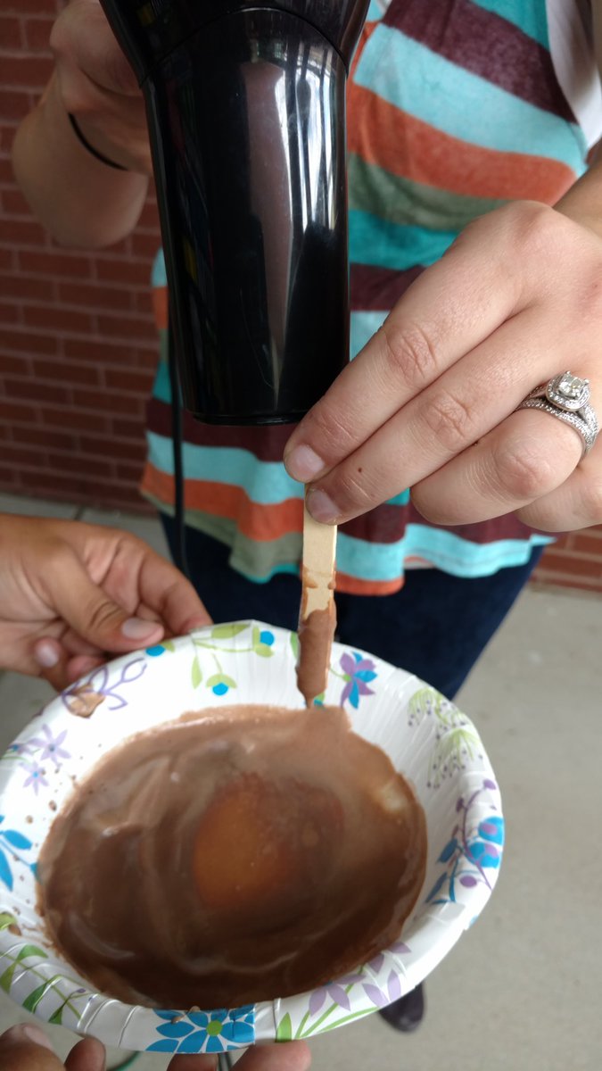 Mrs_Broughton's tweet photo. Yesterday's science lesson on what's effect on a solid #WeAreWCES https://t.co/b7X0tbNPr8
