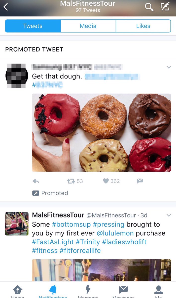Don't love that #twitter promotes #junkfood on #fitness feeds. 😡🚫🍩 @TwitterAds