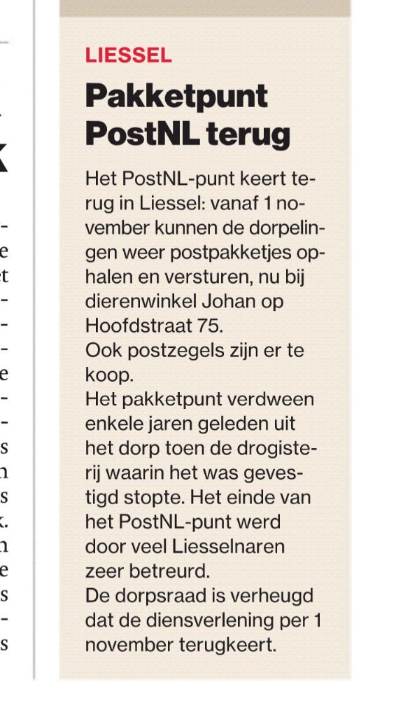 Het koste even wat tijd, maar het komt terug.