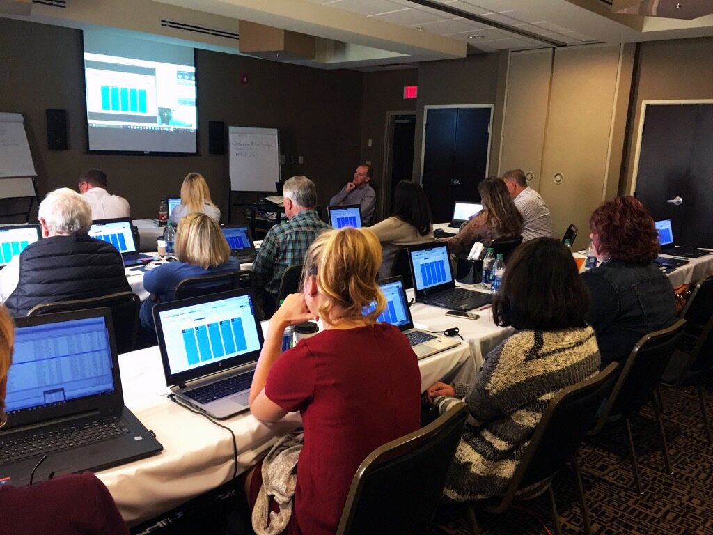PerennialSoft's tweet photo. A captivated audience watching our very own Lisa drop some SedonaOffice knowledge during Astute Financial's Controller Level Certification. https://t.co/hSLODqX0fL