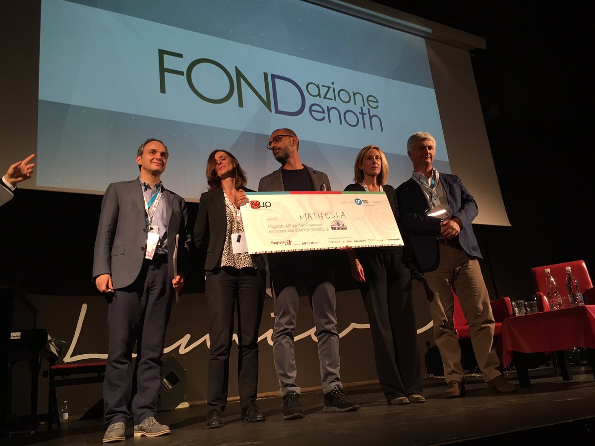 #itcup16 vince <a href="/Mathesia_/">Mathesia</a> e vola in Silicon Valley! Complimenti! @ChiaraPeggy <a href="/MBP1961/">Marco Bicocchi Pichi</a> <a href="/AnnaAmati/">Anna Amati</a> <a href="/claudiogiuliano/">Claudio Giuliano</a>