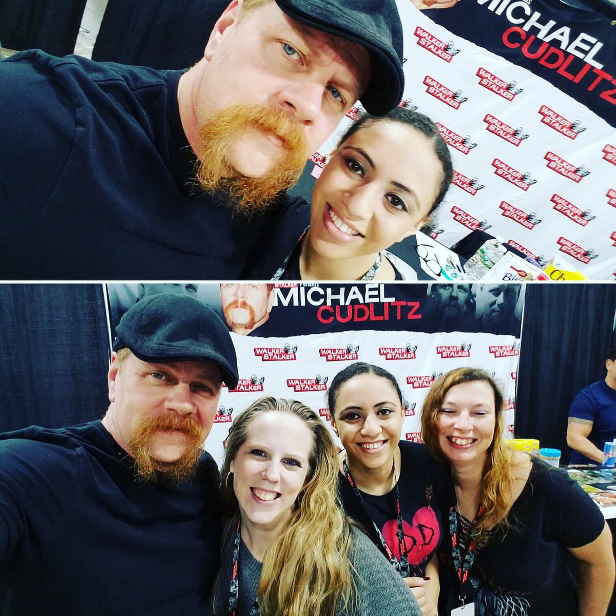 ChrisLRowland's tweet image. Here's our contribution to #WorldSmileDay. Only @Cudlitz could make my daughters birthday weekend complete. Look at those smiles. #TWD