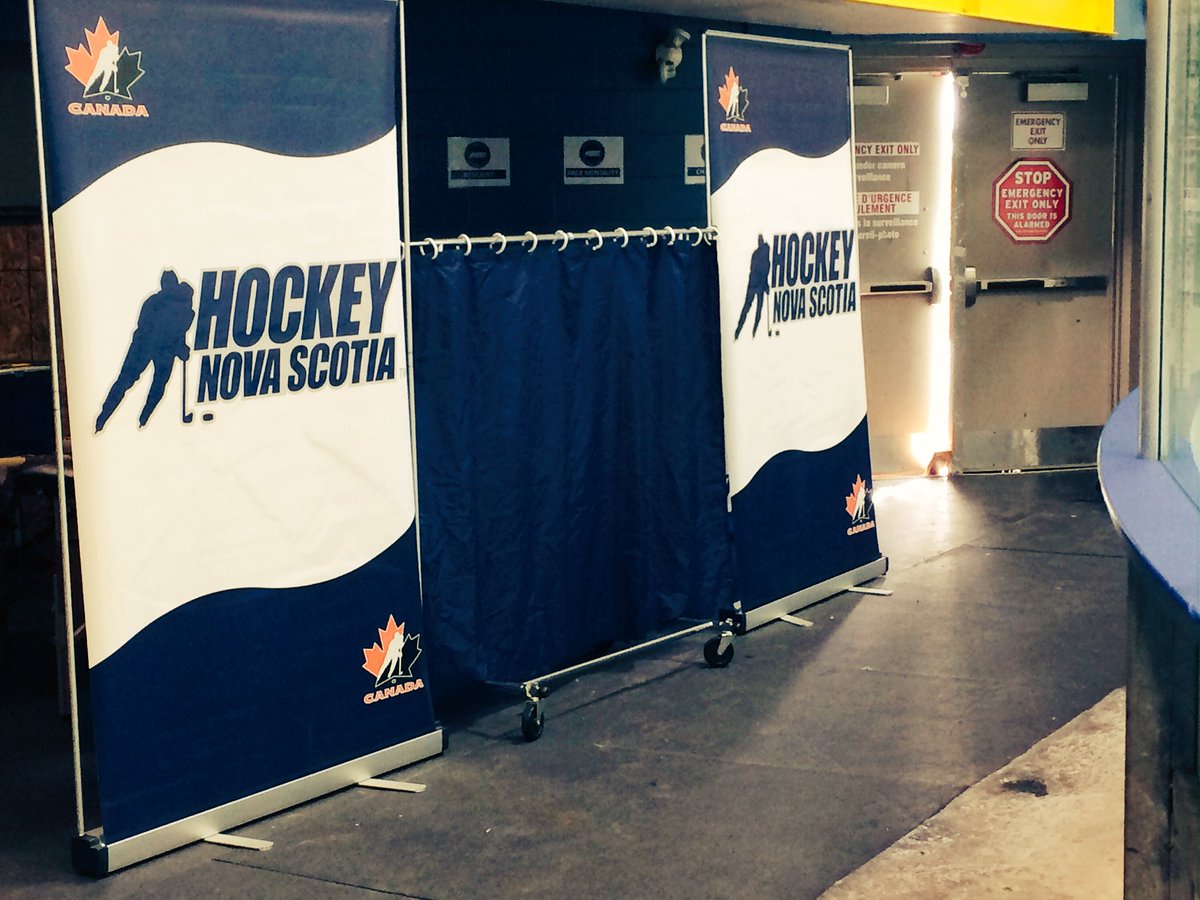 HockeyNS's tweet photo. Our @AtlChallengeCup prep is complete. The dressing rooms are good to go. Time to lace 'em up. It's go time, baby. #bleedblue #nsproud https://t.co/RAJmCH0rDF