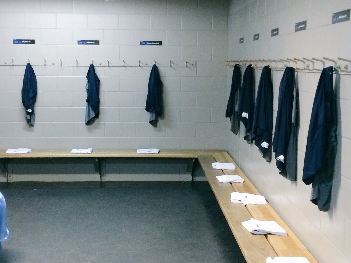 HockeyNS's tweet photo. Our @AtlChallengeCup prep is complete. The dressing rooms are good to go. Time to lace 'em up. It's go time, baby. #bleedblue #nsproud https://t.co/RAJmCH0rDF