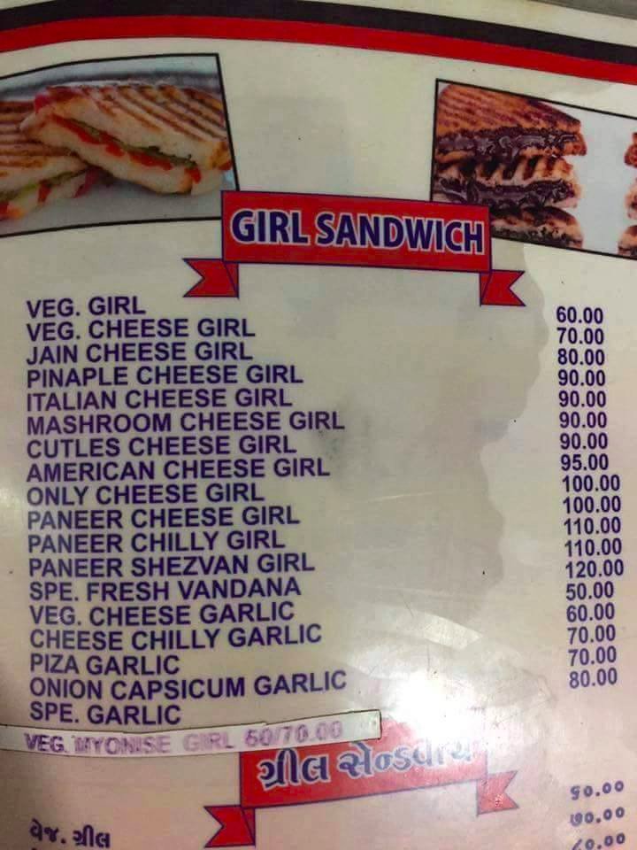 I'm tempted to try a Girl Sandwich.