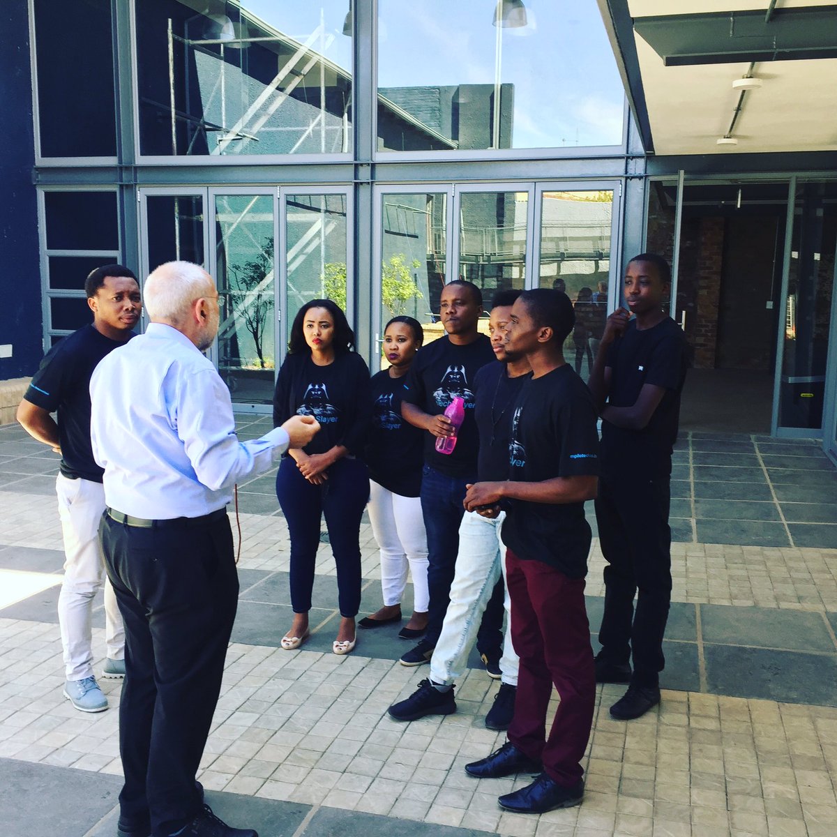 DenaFillis's tweet image. @MpiloTech #TechSlayers at @JCSE Tshimologong Digital Innovation District with Prof Barry