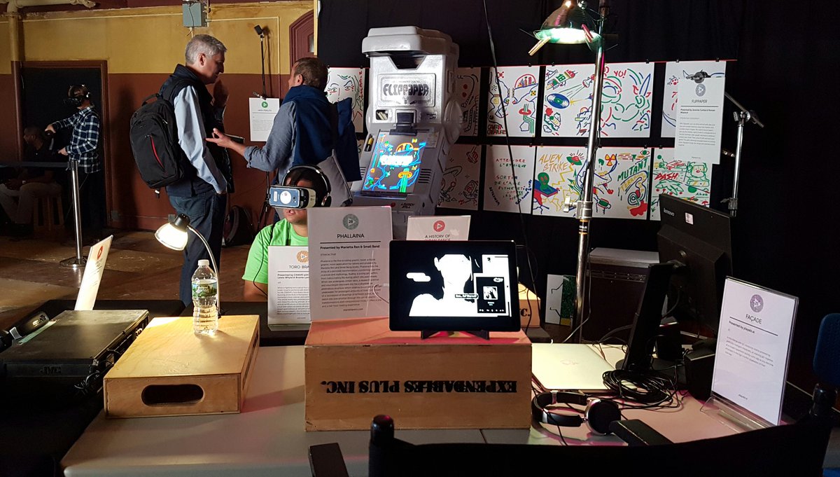 sensvr's tweet photo. .@sensvr was at @FoSTorg #FoSTSummit with other great french projects #NoteOnBlindness #Phallaina #Flipapper! Come today at #Fostfest! https://t.co/uhpIqNfQhV