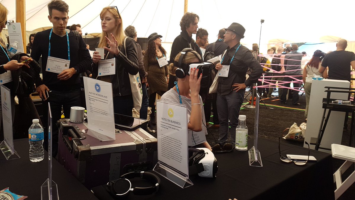 sensvr's tweet photo. .@sensvr was at @FoSTorg #FoSTSummit with other great french projects #NoteOnBlindness #Phallaina #Flipapper! Come today at #Fostfest! https://t.co/uhpIqNfQhV