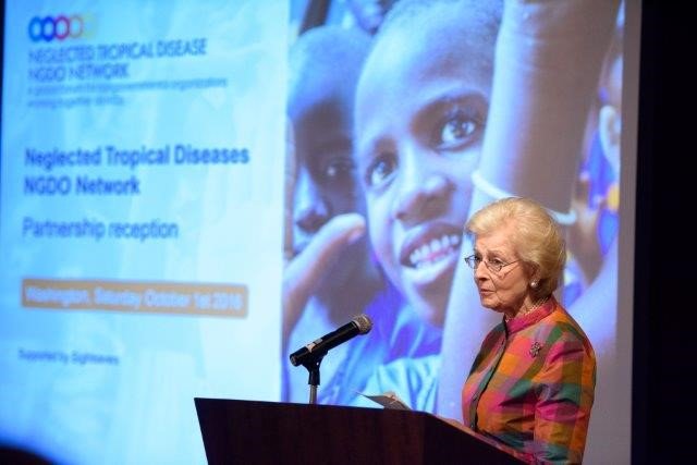 RTIfightsNTDs's tweet photo. Thanks to HRH Princess Alexandra for her presence at the @Sightsavers #NNN2016 reception and her keen interest in #NTDs https://t.co/73pgJfCZa3