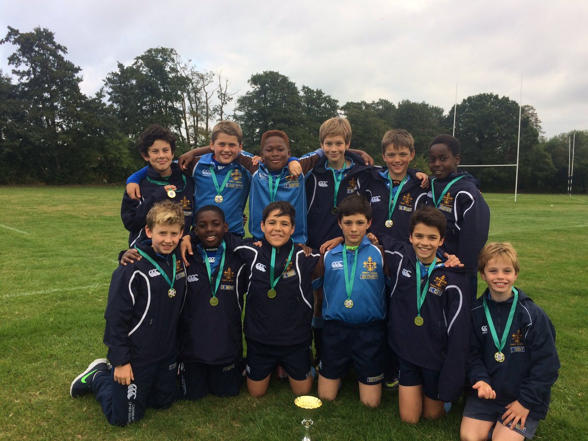 TrinitySchRugby's tweet photo. @TrinitySchRugby having a successful day at the St Christopher The Hall U11 Festival. #offloadingrugby #nolookbackdoor https://t.co/6snwfJGWu6