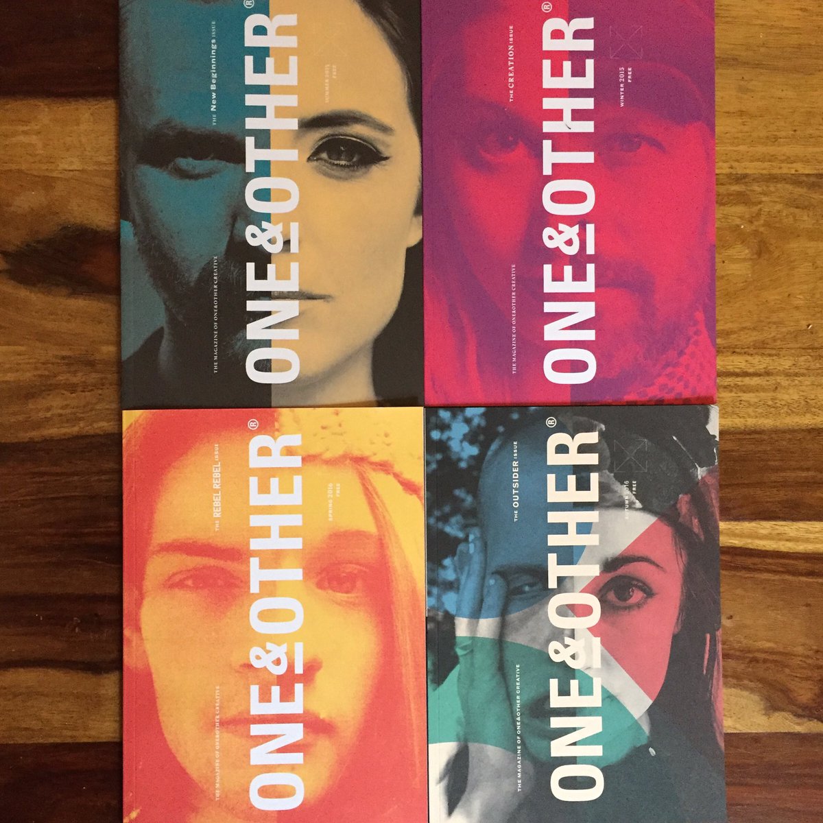 Our last four issues comprising the first 18 months of O&amp;O Creative. #indiepublishing #printisnotdead #design #print #magazine <a href="/PurdySean/">Sean Purdy</a>