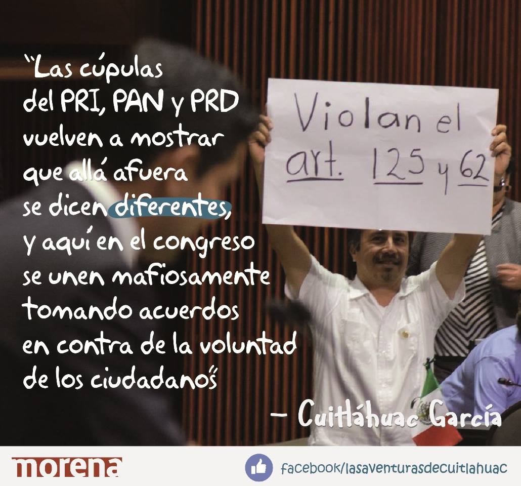 morenapuerto's tweet photo. Los partidos del #PactovsMéxico votaron a favor de ocupar el lugar 100 del constituyente de la #CDMX @CuitlahuacGJ https://t.co/Enqn4QLvBo