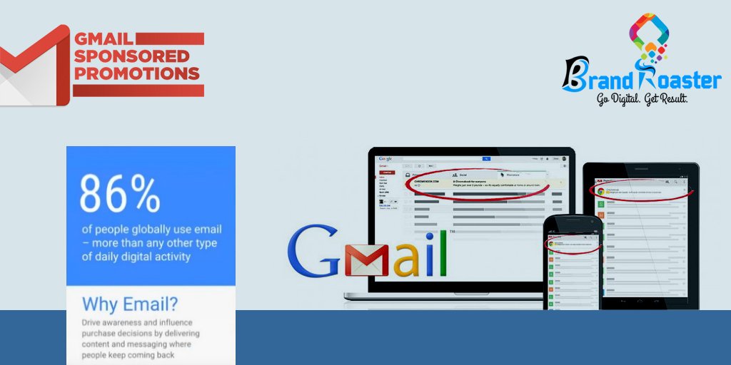 BrandRoaster's tweet photo. setup #GmailAds (Gmail Sponsored Promotions) for your business
#advertising #GmailAdvertising #GmailAds to aware with your target Audience https://t.co/J7qA0116l4