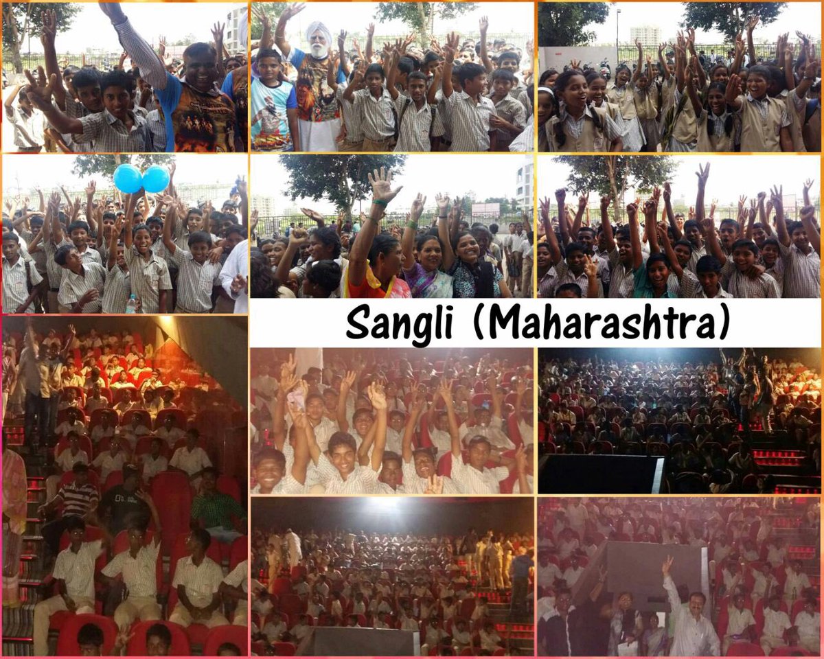 Gurmeetramrahim's tweet photo. Energy levels are sky rocketing with #LionHeartDhoomInCinemas!
Fans all charged up watching Movie in Cinemas. https://t.co/EZXr6MMdrK