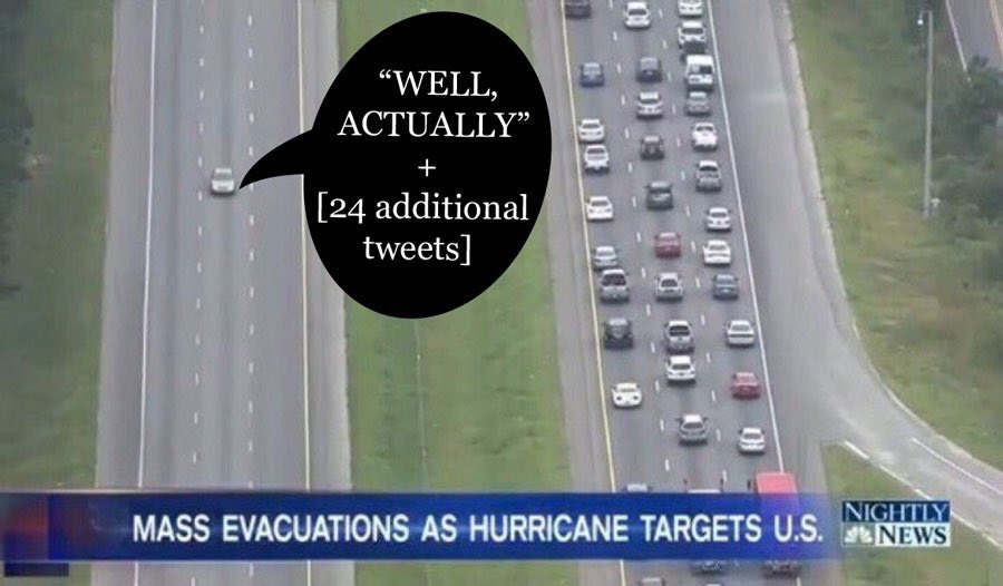 BoredDalton's tweet photo. "My friend on Facebook said..." #HurricaneMatthew https://t.co/HJvuGapCJb