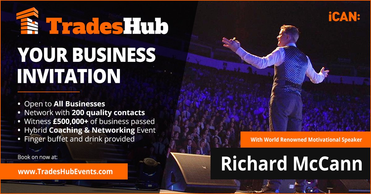 200 Businesses attending our Motivational Hub on Fri 21st Oct Sheffield bit.ly/2cE2YY7 with <a href="/iCanInspire/">I Can</a> &amp; @TradesHubCraig 

#KPRS