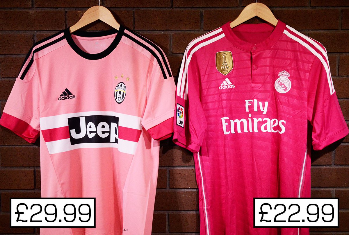 Competition: #RT and #Follow us to win one of these pink shirt - goo.gl/9FpHZN
#Juve #RealMadrid