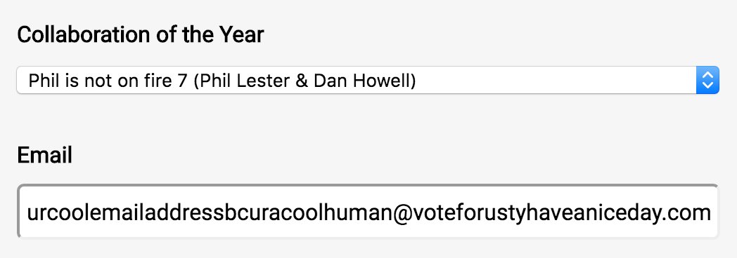 danielhowell's tweet photo. our artistic masterpiece Phil is not on fire 7 is up for 'Collaboration of The Year' @BONCASawards vote for us here! https://t.co/03L6EOOxYB https://t.co/ZC1DhjzqTg