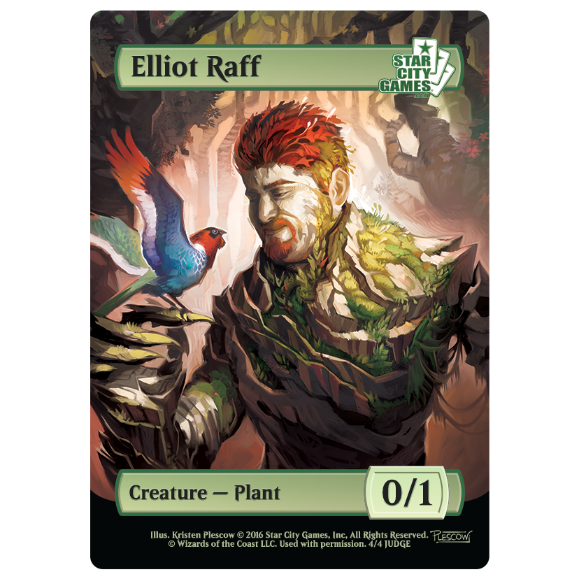 (Ray) @egooglegon ’s SCG Judge token revealed at #GPAtlanta! Art by <a href="/plescow_art/">Kristen</a> #MTG