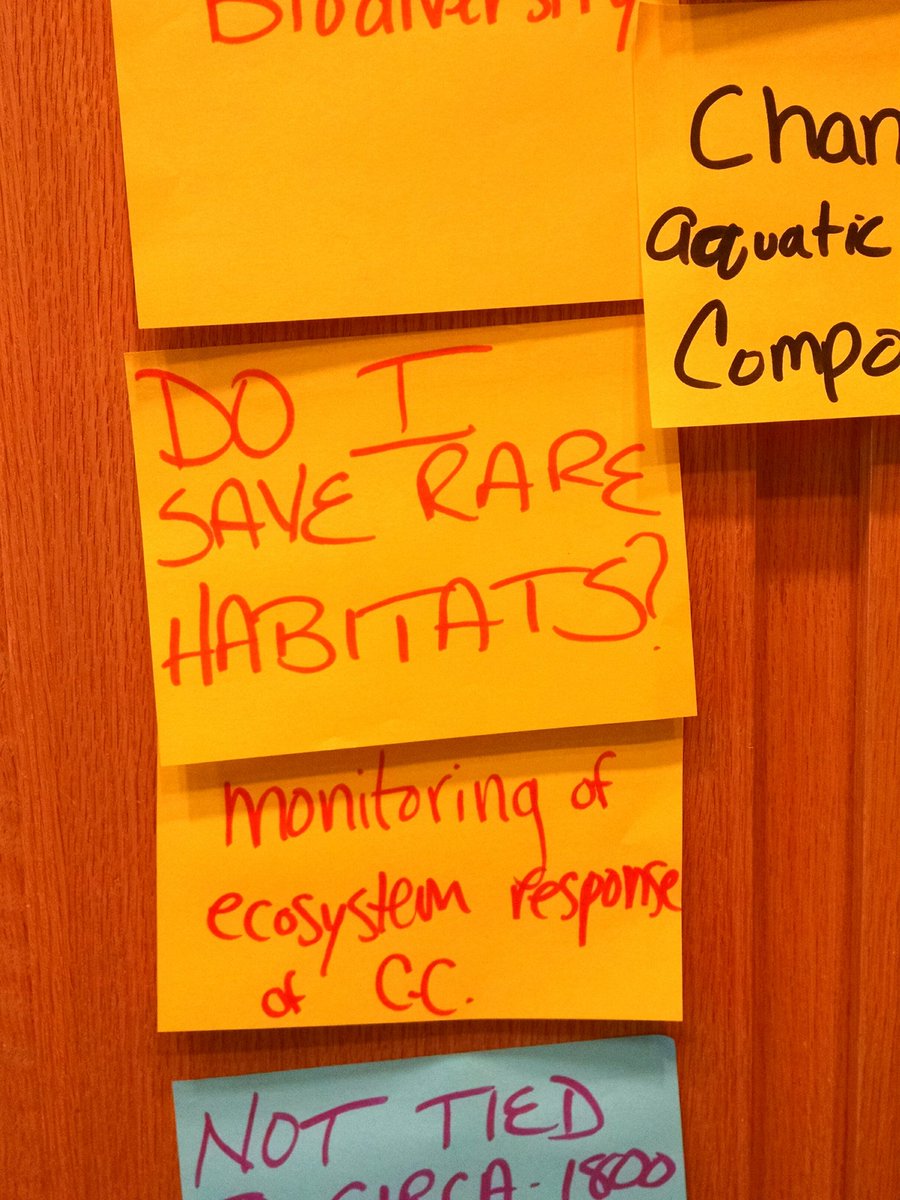stripeygirlcat's tweet photo. Managing watersheds & considering climate change, how do you answer the question... we can't save everything we love... #GLAF16 https://t.co/TIzxZyF4fz