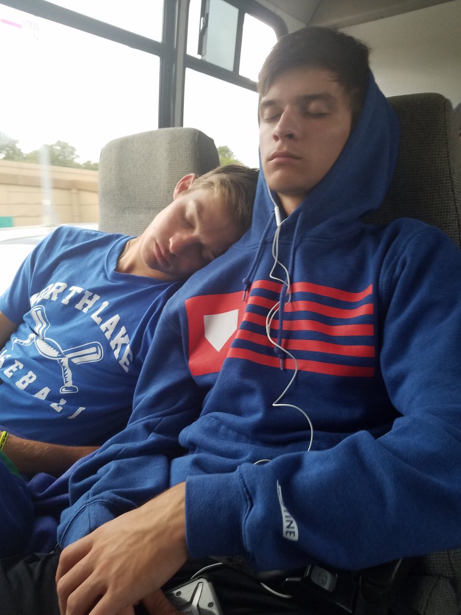Napping before the win at connors state college  #NLC #northlakebaseball