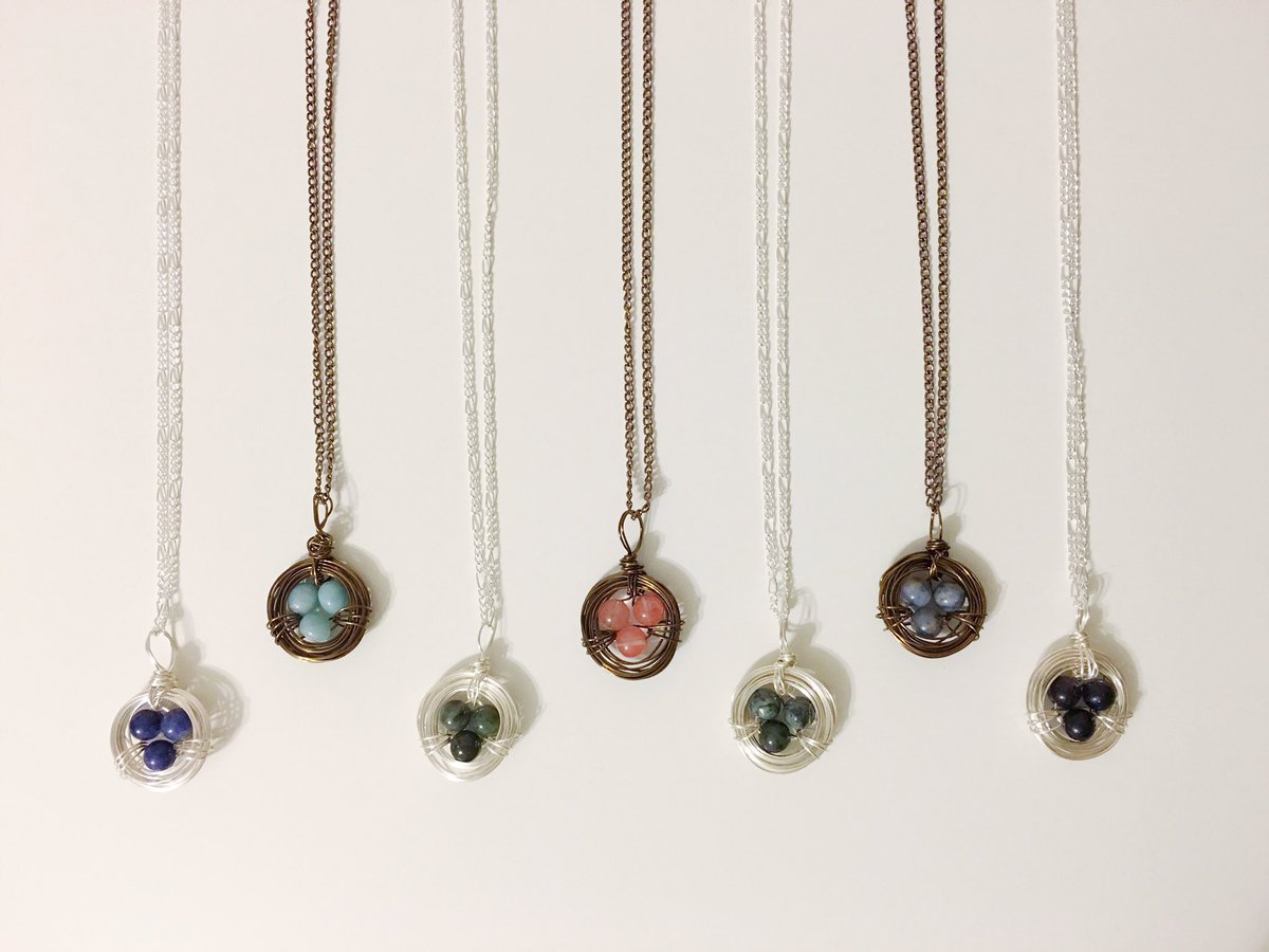 reSLICEdSC's tweet photo. It's been a while since I whipped up a slew of bird nests &amp; it felt so good! 🐣 #handmadejewelry https://t.co/0SIAscD3wH