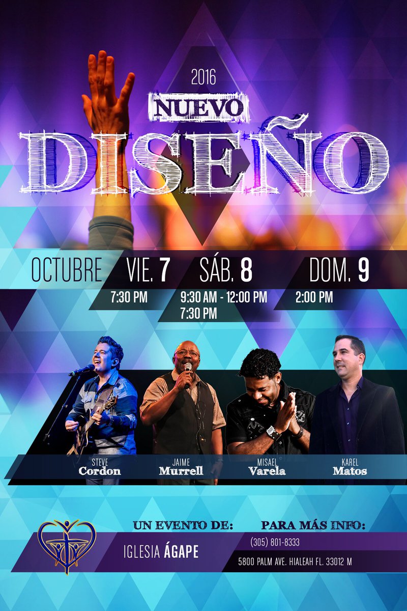 karelmatos's tweet photo. Te esperamos esta noche 7:30 pm en la apertura de #NUEVODISENO. Algo glorioso Dios está alistando para este fin de semana! Comparte! https://t.co/ZTdAU16A0D