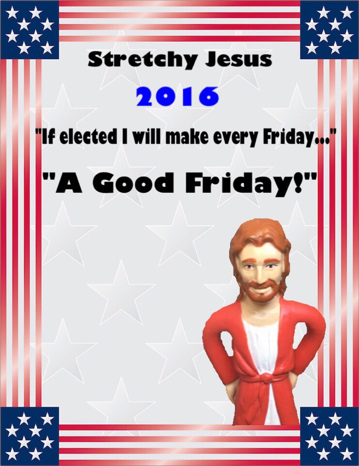 StretchyJesus's tweet photo. #StretchyJ2016 #Jiff2016 #FridayFeeling https://t.co/jjduHSpsEm