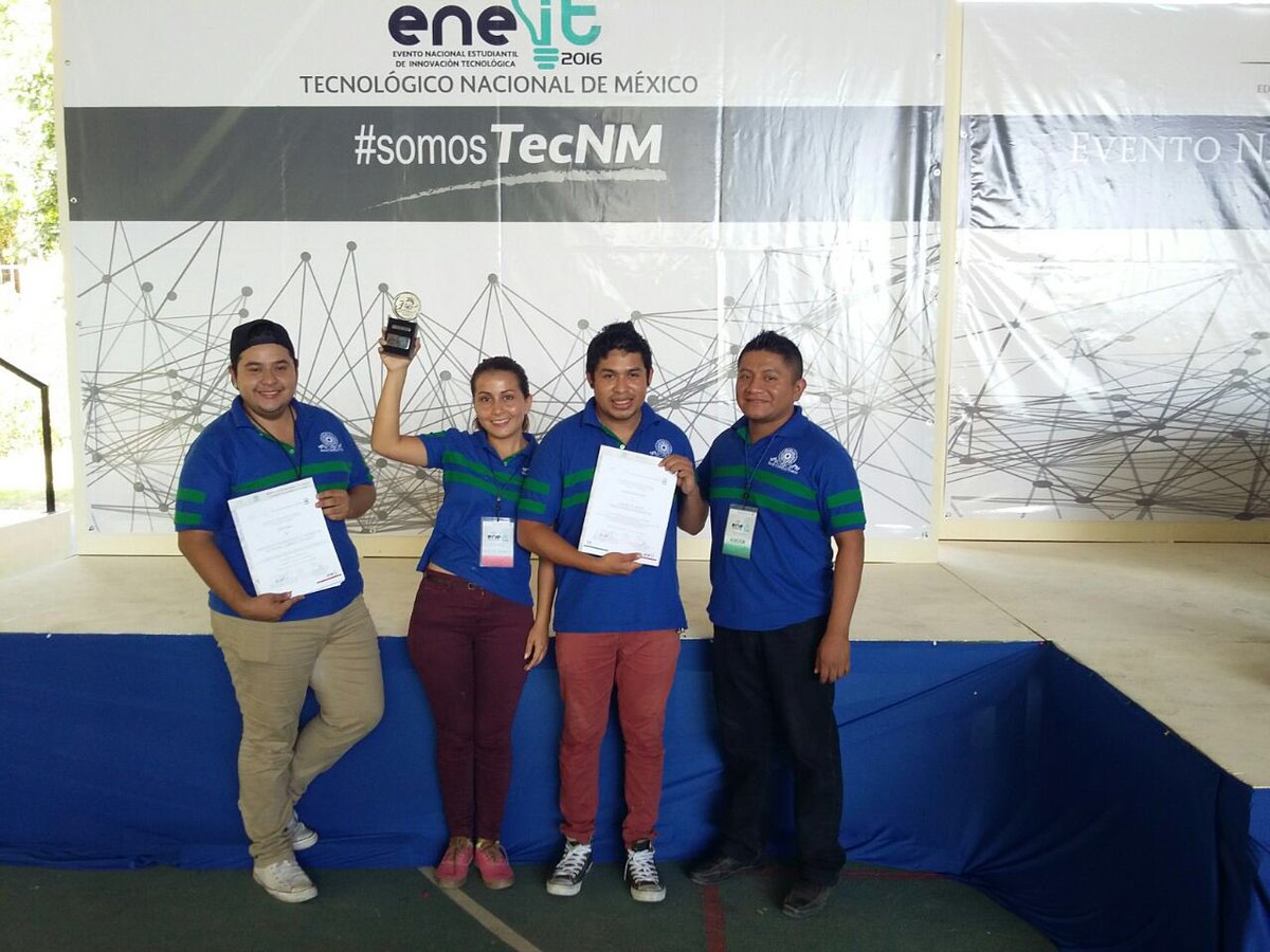 tecnm_fcp's tweet photo. @Conacyt_MX Gracias a su apoyo 4 de nuestros equipos clasifican al nacional #ENEIT2016 #FomentoalasVocacionesCientíficas @educacionqr 👏🏻 https://t.co/3v3ngHS1WS