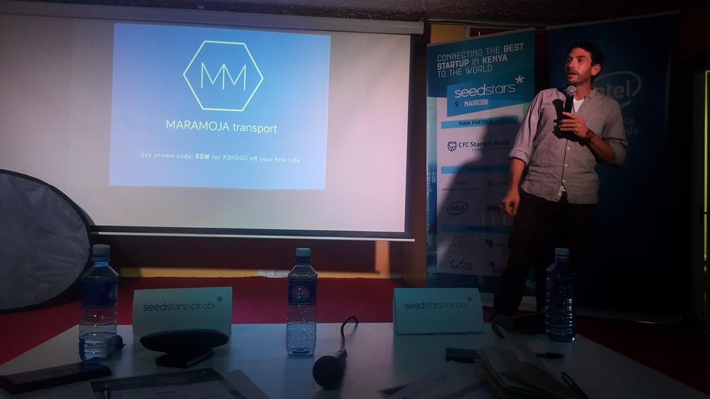 MM_Nrb's tweet photo. Our amazing CEO Jason Eisen talks about Maramoja transport ltd & his Seedstars experience #WhyItrustMM #SSWNairobi https://t.co/rJoB76PIcU