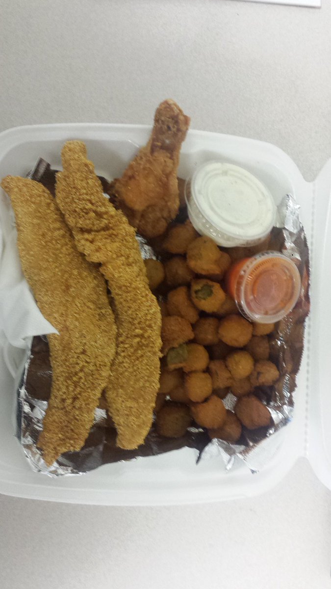 okcCTA's tweet photo. Grab something amazing from the food trucks on Main &amp; Broadway. Thanks @ChickNWangs this is delicious! https://t.co/e50tQ4mHFF
