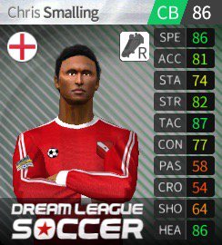matburnwan's tweet photo. I have just bought Chris Smalling in #dreamleaguesoccer https://t.co/S3IrRzzqW7