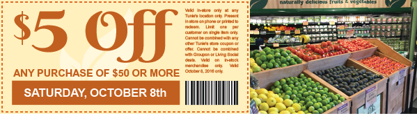 Tunies's tweet photo. This Saturday get $5 off $50!! https://t.co/mIIqe4gSAp