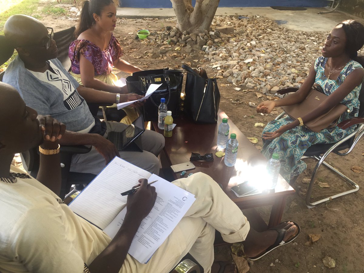 We're having a great time interviewing potential #BanjulShapers. Thanks to Tropingo Foods for hosting us. We're excited to see the results.