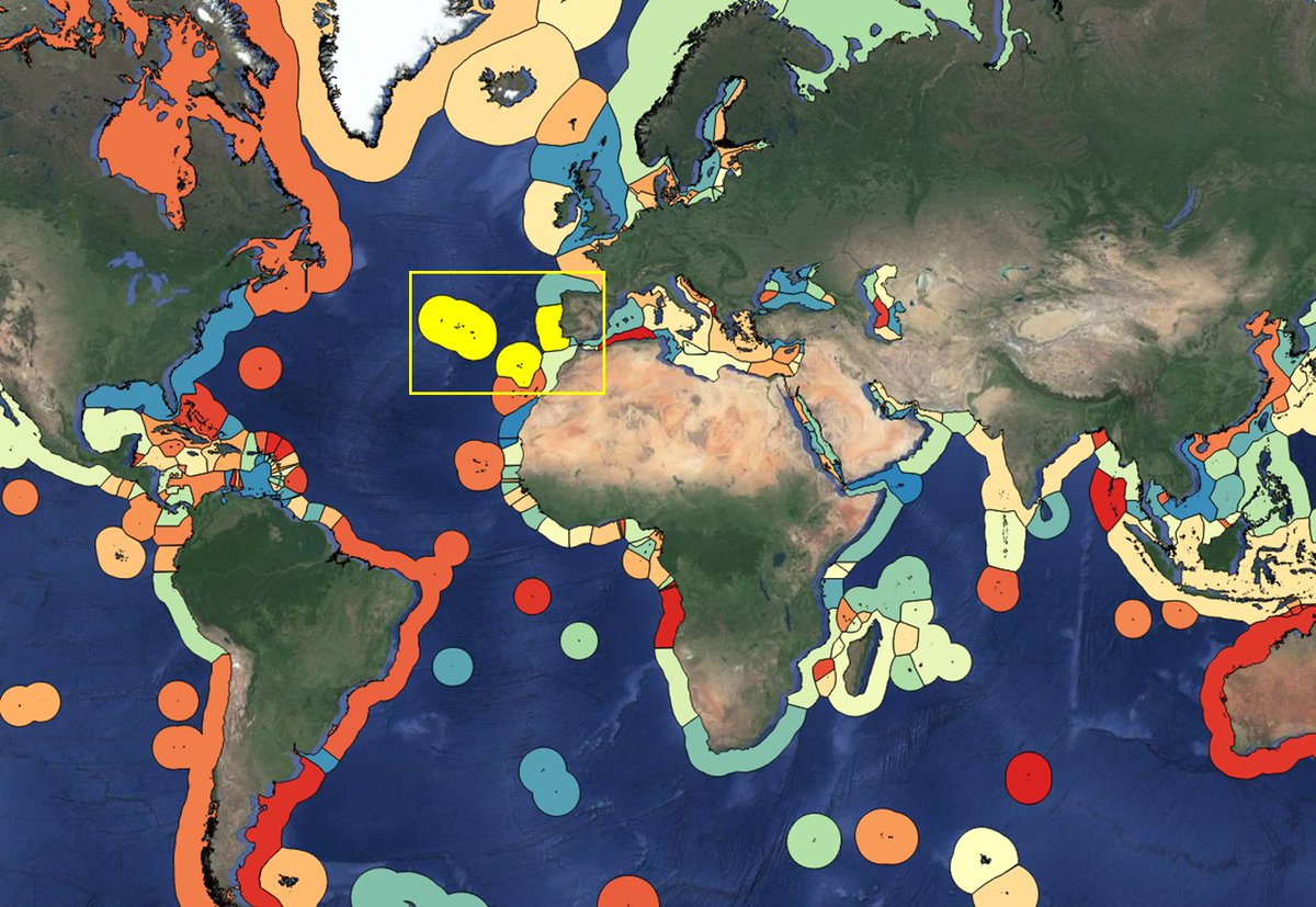 Portugal has one of the largest #EEZ in the world, 18x its terrestrial area. Map of Exclusive Economic Zones worldwide by <a href="/QGIS/">QGIS</a> #GIS #UNCLOS