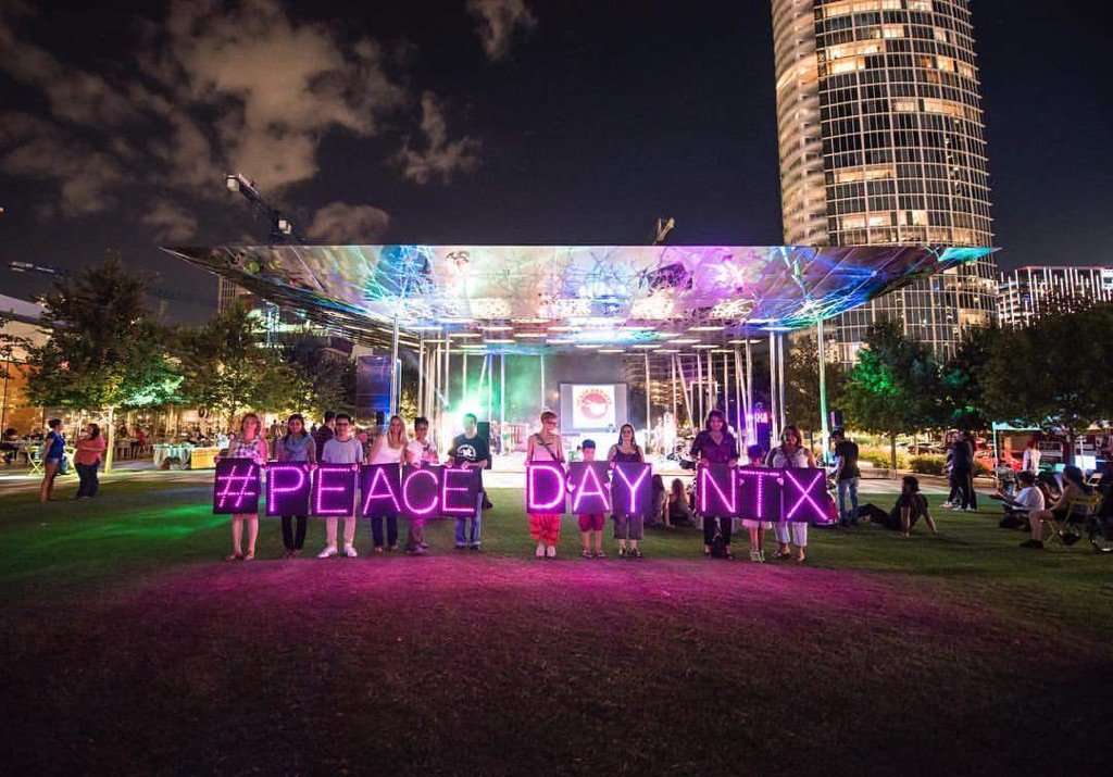 JeremyGilley's tweet photo. #PeaceispossibleNTX #USA held a #SetforPeace as part of their 3rd #PeaceDay festival. What will you do? https://t.co/YGtCon2Tkh