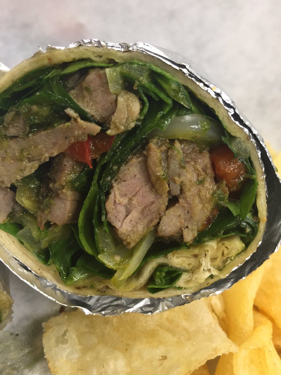 Steak chimichurri wrap from the new seasonal menu! <a href="/KeepItLocalOK/">Keep It Local OK</a> <a href="/OrderUpOKC/">OrderUp OKC</a>