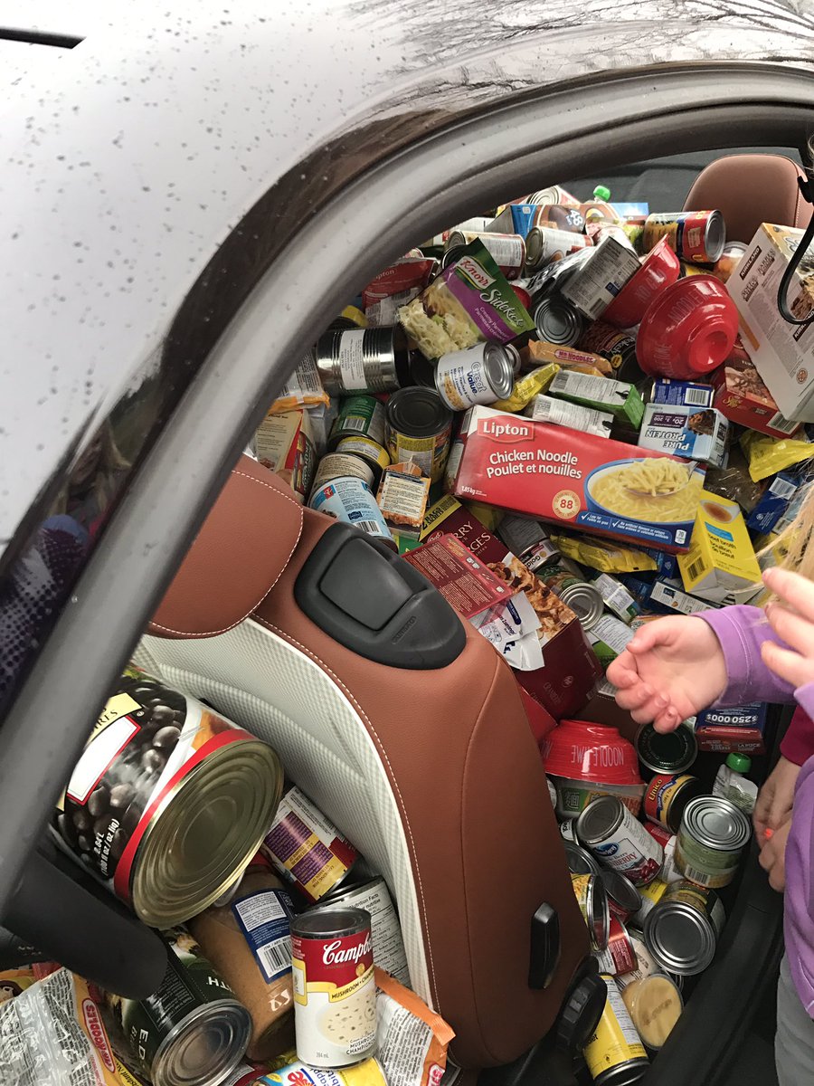 Lakeviewleth's tweet photo. Feed the bug/mustang a huge success! Donating to @lethfoodbank #lethsd #feedthebug https://t.co/ZNooOPjh7W