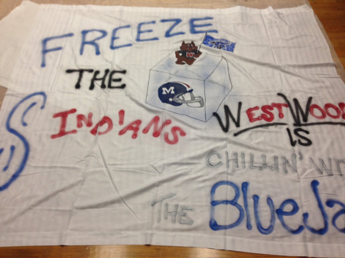 westwood475's tweet photo. Westwood π's the BlueJays! Freeze the Indians! #chillinJC2016 #westwood475 https://t.co/Q1cMWfDFqg