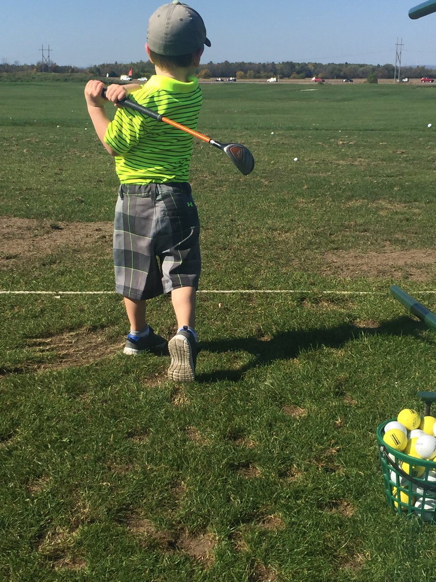 Spending so time at <a href="/whitesandsgolf/">White Sands Golf</a> today for being so great this week with his new brothers arrival. This kid is my rock!  #stuckthefinish