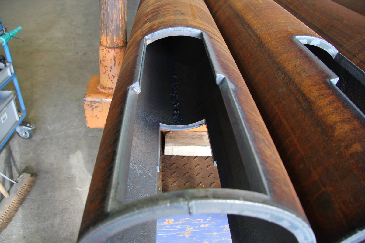 HGGGroup's tweet photo. Complex pipe profiling for a main stem on a trailing suction hopper dredger bottom door drive. #PipeProfiling #PipeCutting #3Dprofiling https://t.co/IYzcvZGhC7